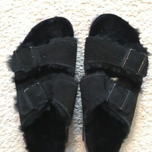 Birkenstock Arizona Genuine Shearling Lined Sandal